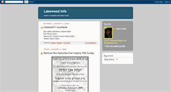 Desktop Screenshot of lakewoodinfo.blogspot.com