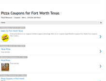 Tablet Screenshot of fortworthpizza.blogspot.com