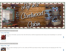 Tablet Screenshot of lifeinacordwoodcabin.blogspot.com