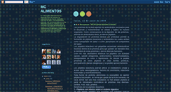 Desktop Screenshot of mcalimentos.blogspot.com