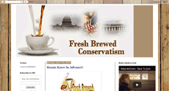 Desktop Screenshot of freshbrewedconservatism.blogspot.com