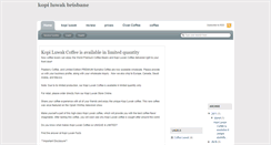 Desktop Screenshot of kopiluwakbrisbane.blogspot.com