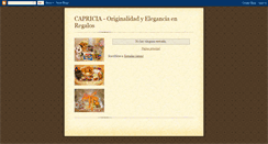 Desktop Screenshot of capriciasantafe.blogspot.com