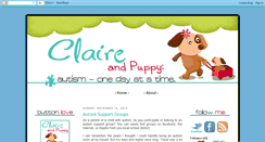 Desktop Screenshot of claireandpuppy.blogspot.com