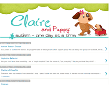 Tablet Screenshot of claireandpuppy.blogspot.com