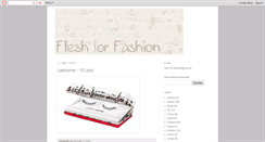 Desktop Screenshot of flesh-for-fashion.blogspot.com