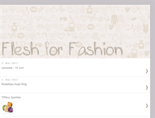 Tablet Screenshot of flesh-for-fashion.blogspot.com