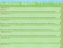 Tablet Screenshot of diversityincanada-researchtool.blogspot.com