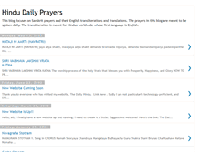 Tablet Screenshot of hindudailyprayers.blogspot.com