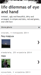 Mobile Screenshot of life-dilemmas-of-eye-and-hand.blogspot.com