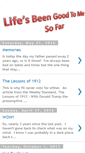 Mobile Screenshot of lifesbeengood.blogspot.com