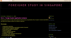 Desktop Screenshot of foreignerstudyinsingapore.blogspot.com