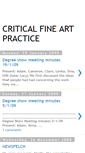 Mobile Screenshot of criticalfineartpractice.blogspot.com