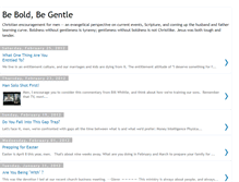 Tablet Screenshot of boldandgentle.blogspot.com