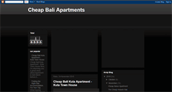 Desktop Screenshot of cheapbaliapartments.blogspot.com