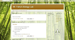 Desktop Screenshot of fahybiolab.blogspot.com