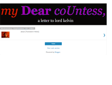Tablet Screenshot of my-dear-countess.blogspot.com