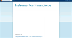 Desktop Screenshot of instrumentos-financieros.blogspot.com