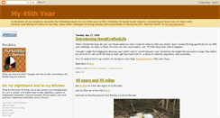 Desktop Screenshot of my45thyear.blogspot.com