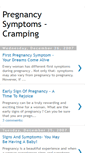 Mobile Screenshot of pregnancysymptomscramping.blogspot.com