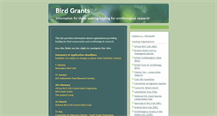 Desktop Screenshot of birdgrants.blogspot.com