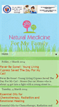 Mobile Screenshot of naturalmedicineformyfamily.blogspot.com