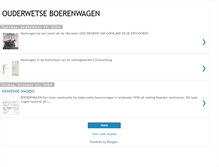 Tablet Screenshot of boerenwagen.blogspot.com