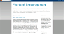 Desktop Screenshot of doubler-wordsofencouragement.blogspot.com