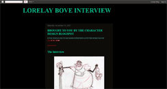 Desktop Screenshot of lorelay-bove-interview.blogspot.com