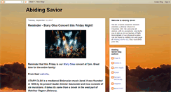 Desktop Screenshot of abiding-savior.blogspot.com