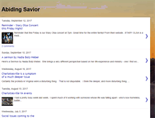 Tablet Screenshot of abiding-savior.blogspot.com