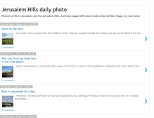 Tablet Screenshot of jerusalemhillsdailyphoto.blogspot.com