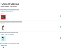 Tablet Screenshot of fundodecaderno.blogspot.com