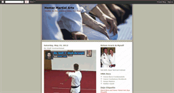 Desktop Screenshot of homermartialarts.blogspot.com