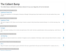 Tablet Screenshot of colbertbump.blogspot.com