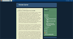 Desktop Screenshot of forrestcarver.blogspot.com