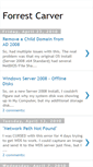 Mobile Screenshot of forrestcarver.blogspot.com