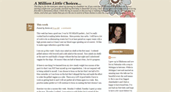 Desktop Screenshot of millionlittlechoices.blogspot.com