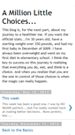 Mobile Screenshot of millionlittlechoices.blogspot.com