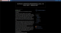 Desktop Screenshot of exposeentertainmentpaedophilles.blogspot.com