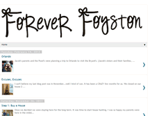 Tablet Screenshot of foreverfoyston.blogspot.com