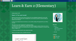 Desktop Screenshot of learnandearnelementary2.blogspot.com