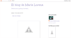 Desktop Screenshot of elblogdemarialorena.blogspot.com