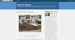 Desktop Screenshot of andy-for-albany.blogspot.com