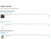 Tablet Screenshot of indian-cyclist.blogspot.com