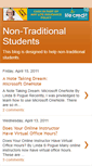 Mobile Screenshot of non-traditional-student.blogspot.com