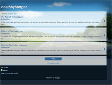 Tablet Screenshot of deathbyhanger.blogspot.com