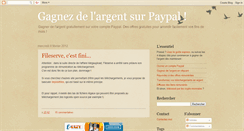 Desktop Screenshot of gagner-argent-sur-paypal.blogspot.com