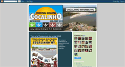 Desktop Screenshot of cocalinhoinformativo.blogspot.com