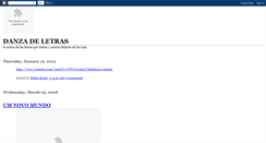 Desktop Screenshot of danzadeletras.blogspot.com